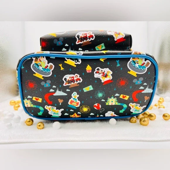 Loungefly Disney Parks Disneyland Ride all over IconMini Backpack